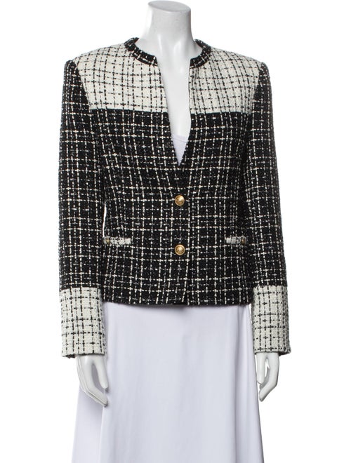 Alice + Olivia Tweed Pattern Evening Jacket