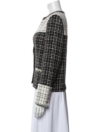 Alice + Olivia Tweed Pattern Evening Jacket