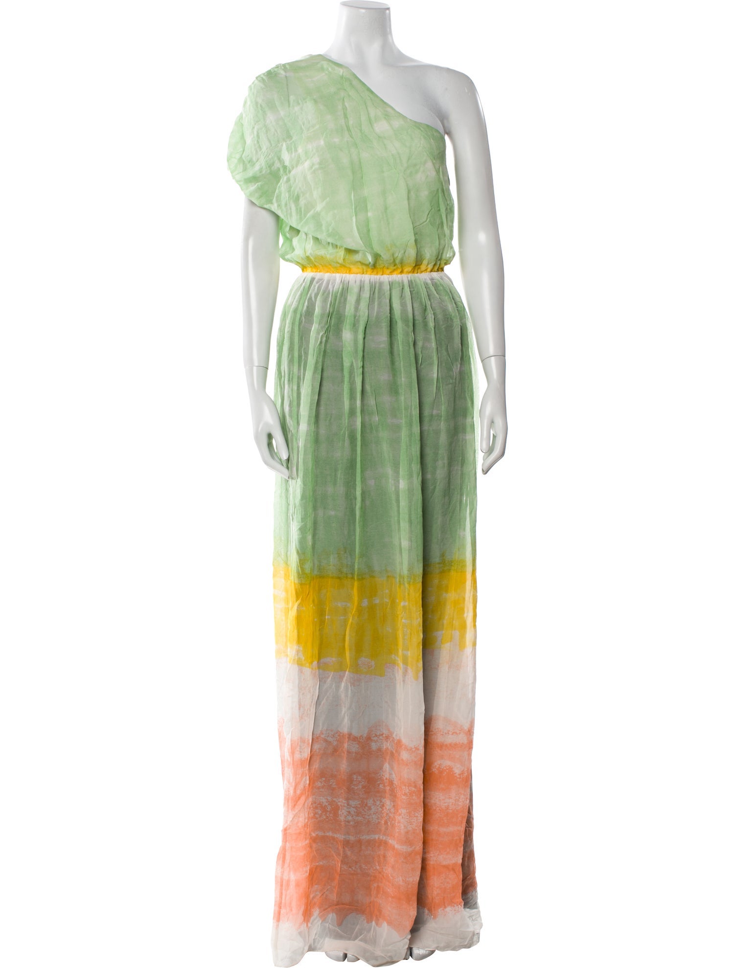 Alice + Olivia Tie-Dye Print Long Dress