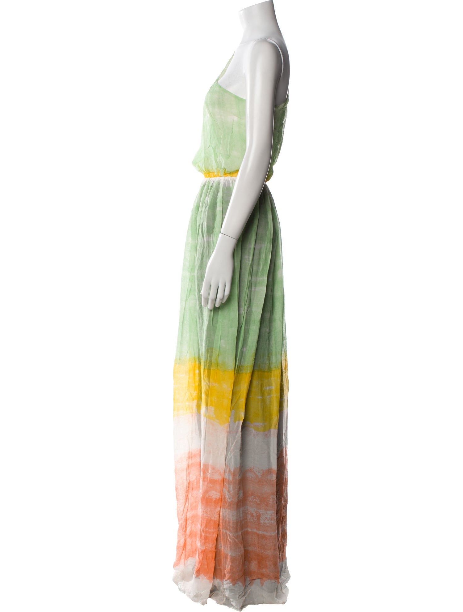 Alice + Olivia Tie-Dye Print Long Dress