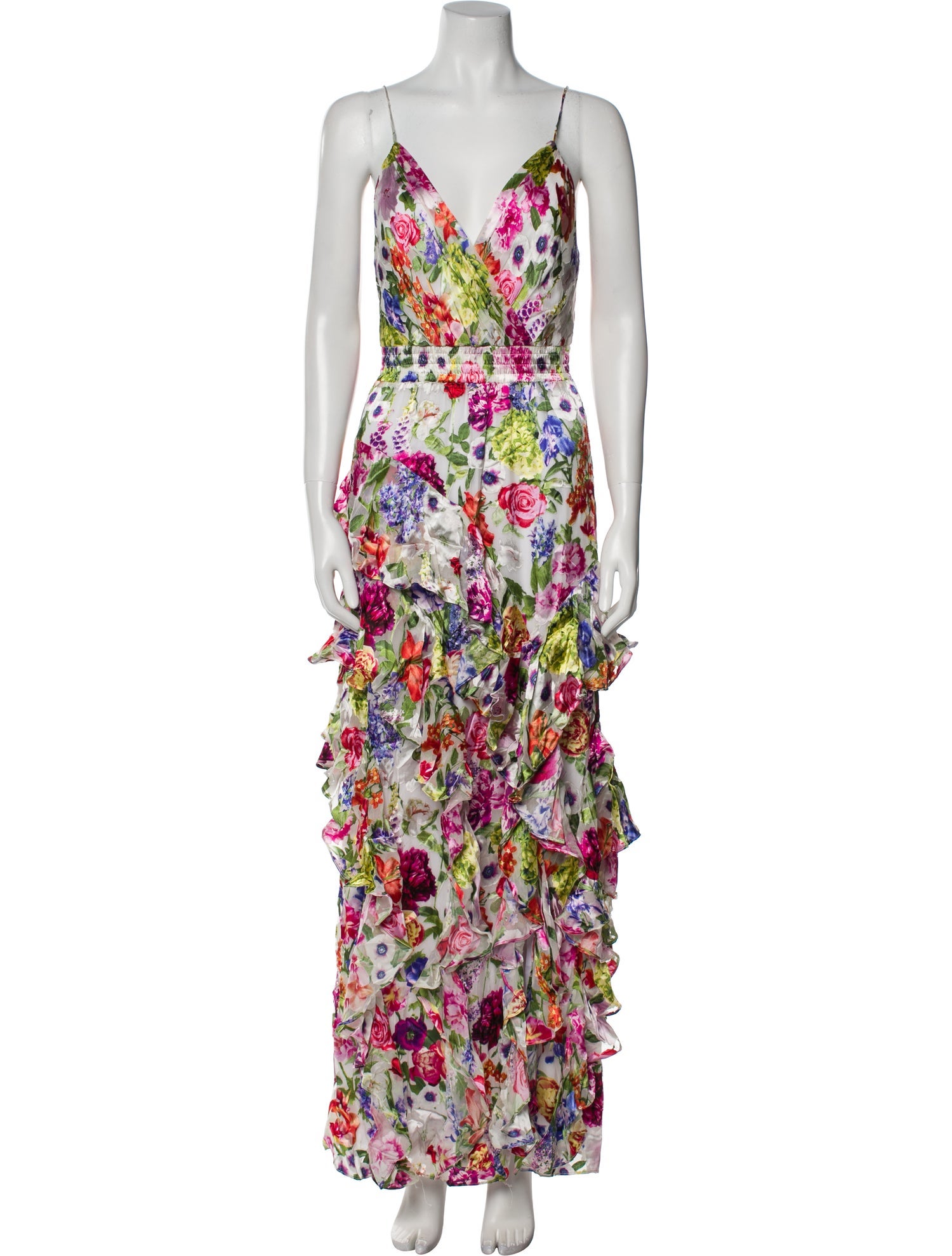 Alice + Olivia Floral Print Long Dress