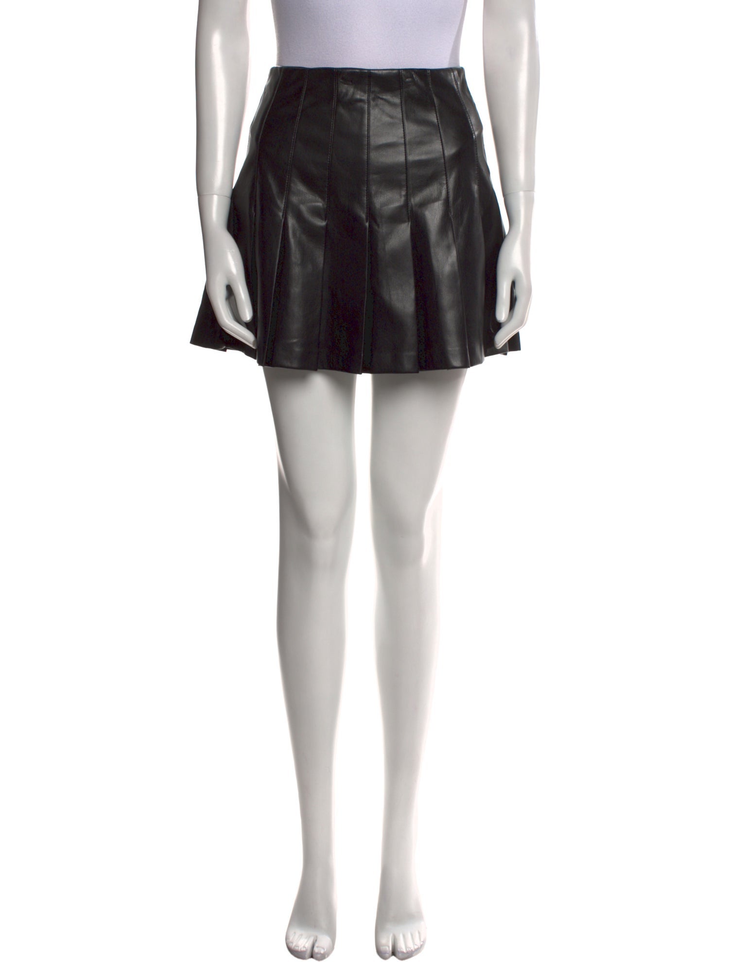 Alice + Olivia Faux Leather Mini Skirt