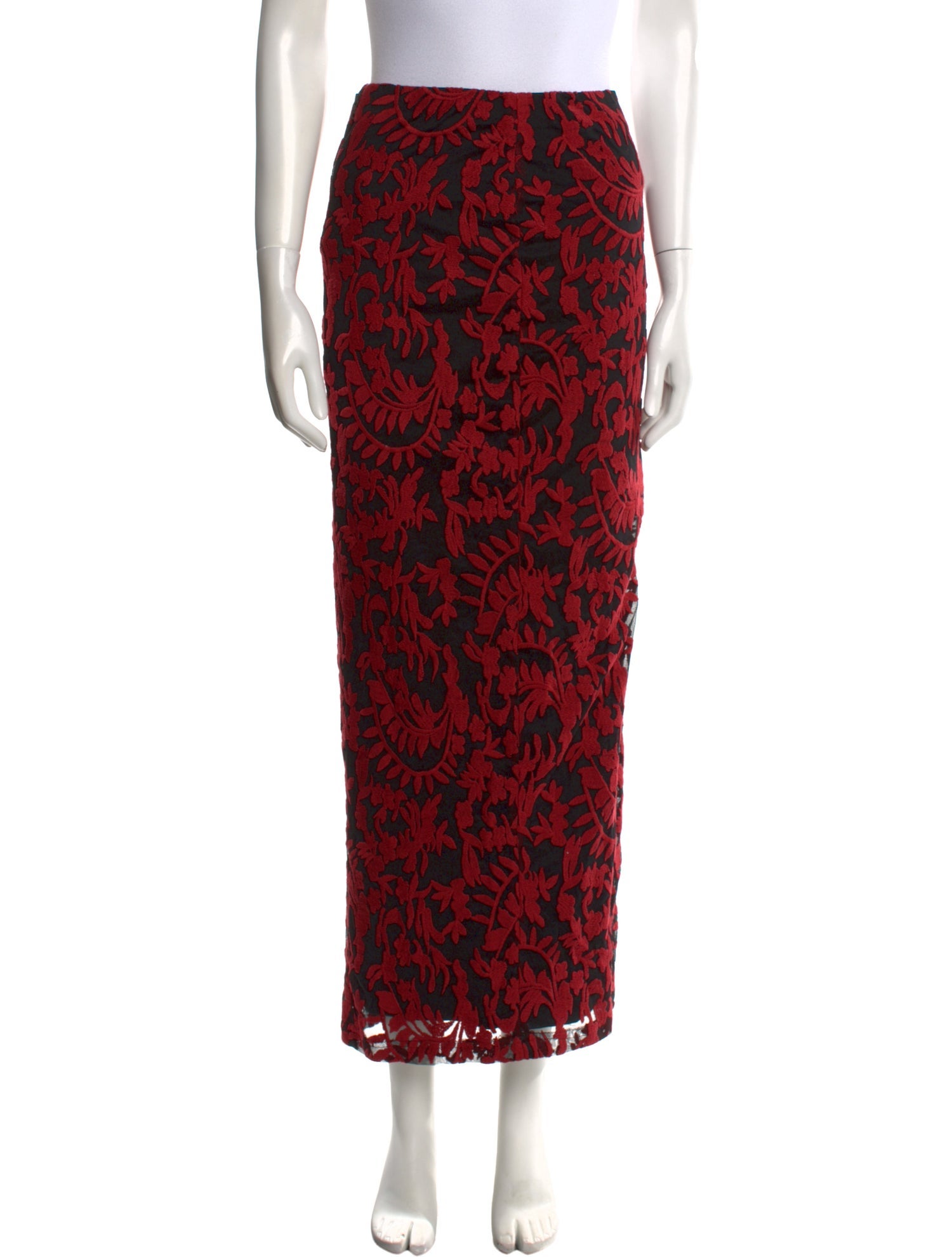 Alice + Olivia Floral Print Long Skirt