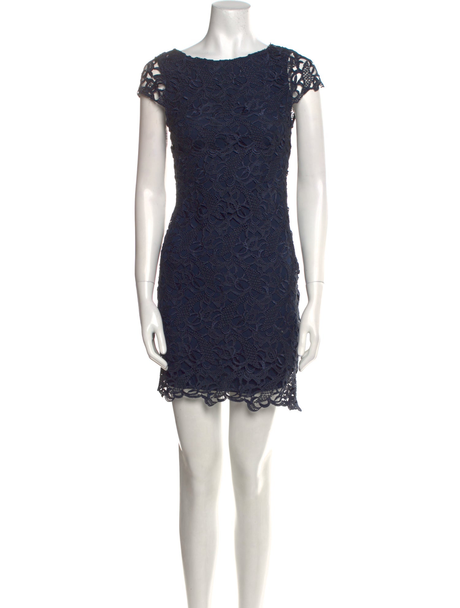 Alice + Olivia Lace Pattern Mini Dress