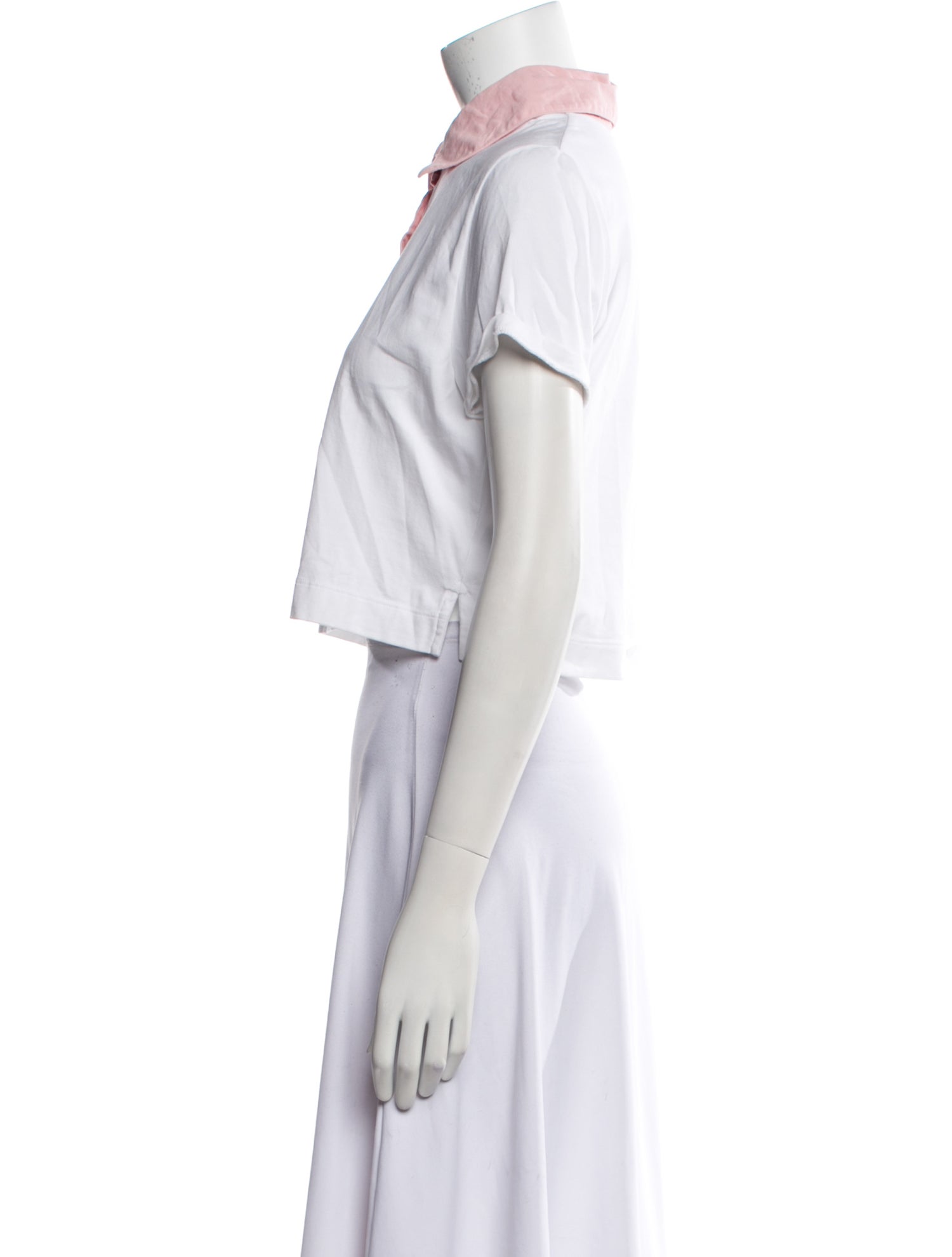 Alice + Olivia Short Sleeve Crop Top