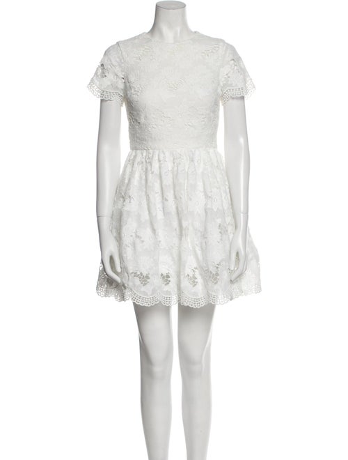 Alice + Olivia Crew Neck Mini Dress