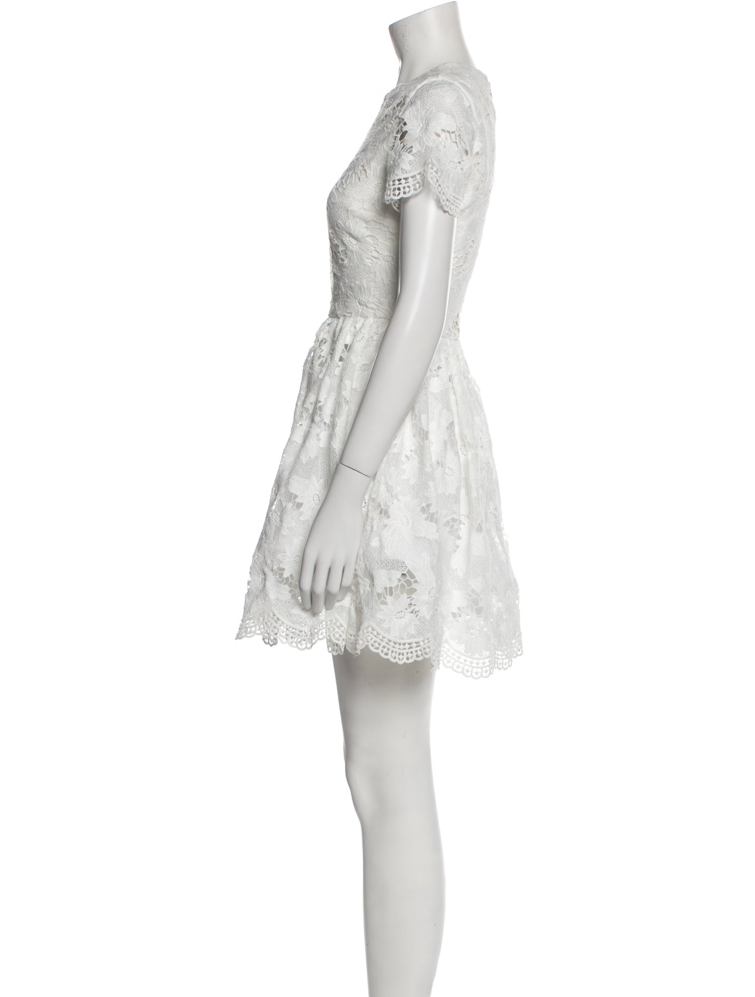 Alice + Olivia Crew Neck Mini Dress