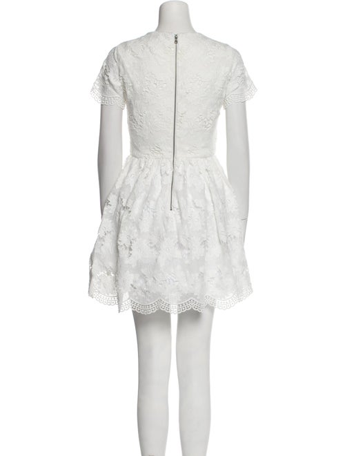 Alice + Olivia Crew Neck Mini Dress