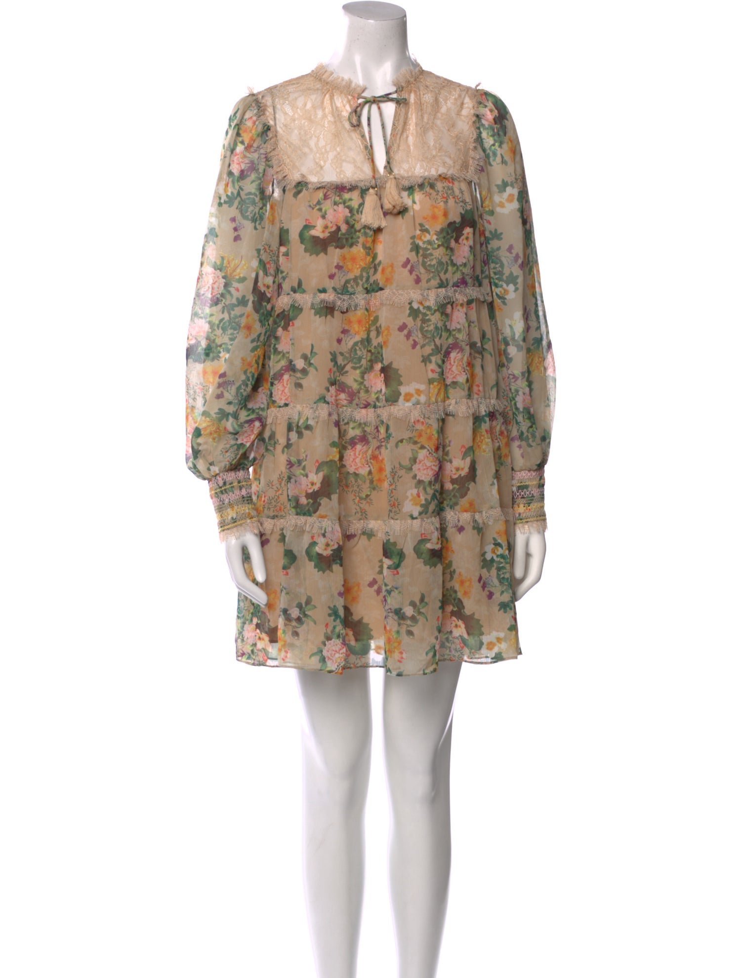 Alice + Olivia Floral Print Mini Dress