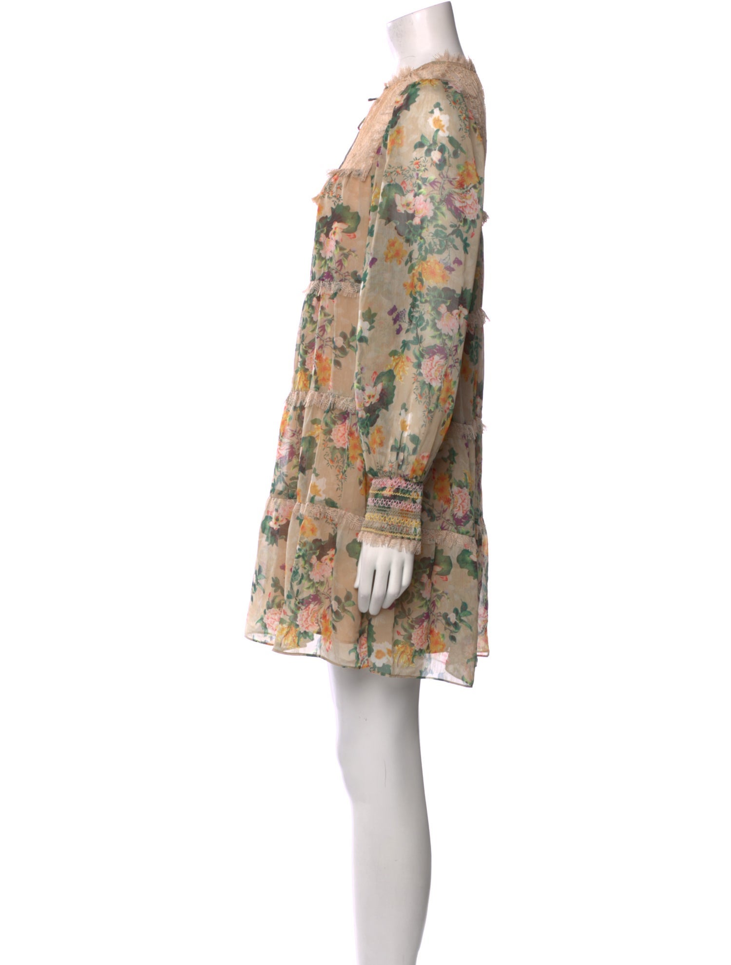 Alice + Olivia Floral Print Mini Dress