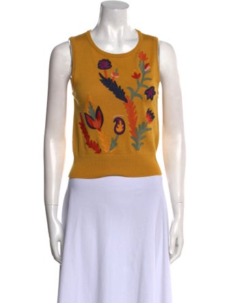 Alice + Olivia Wool Printed Top