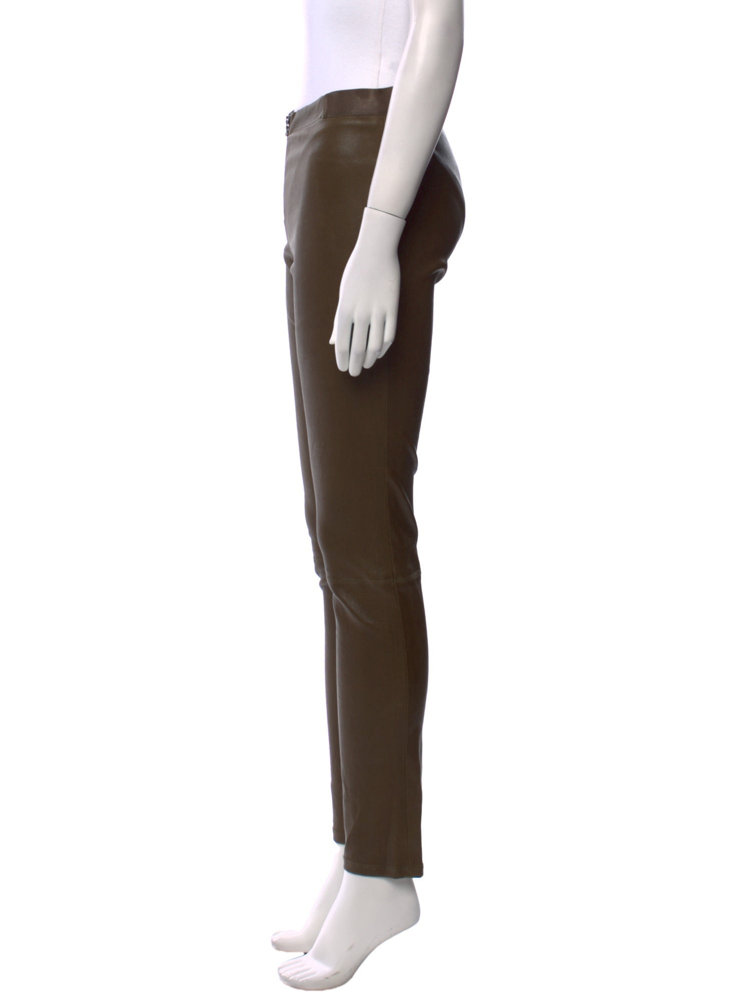 Alice + Olivia Lamb Leather Skinny Leg Pants