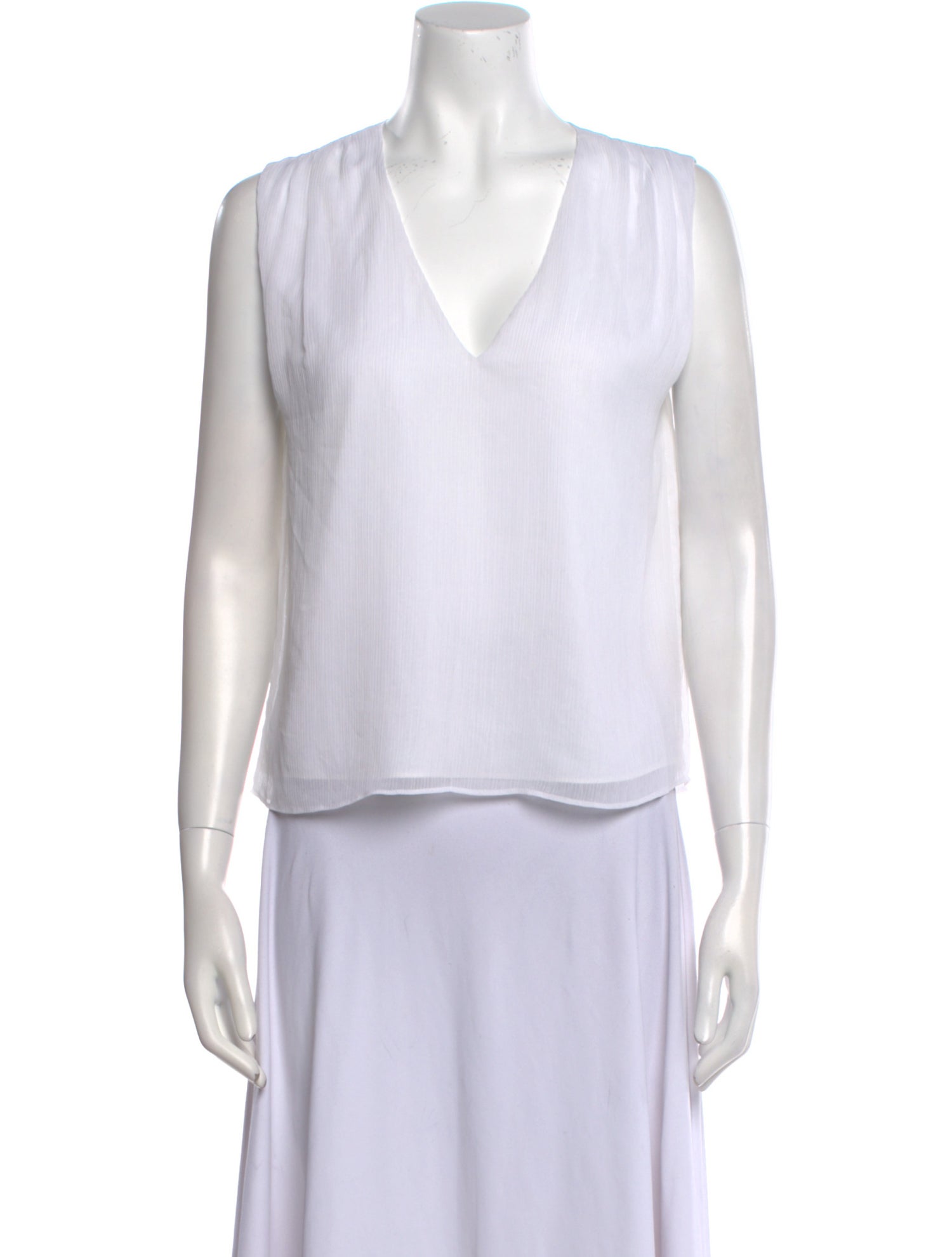 Alice + Olivia V-Neck Sleeveless Crop Top