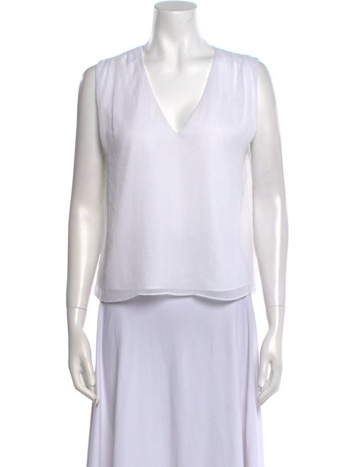 Alice + Olivia V-Neck Sleeveless Crop Top