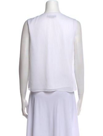 Alice + Olivia V-Neck Sleeveless Crop Top