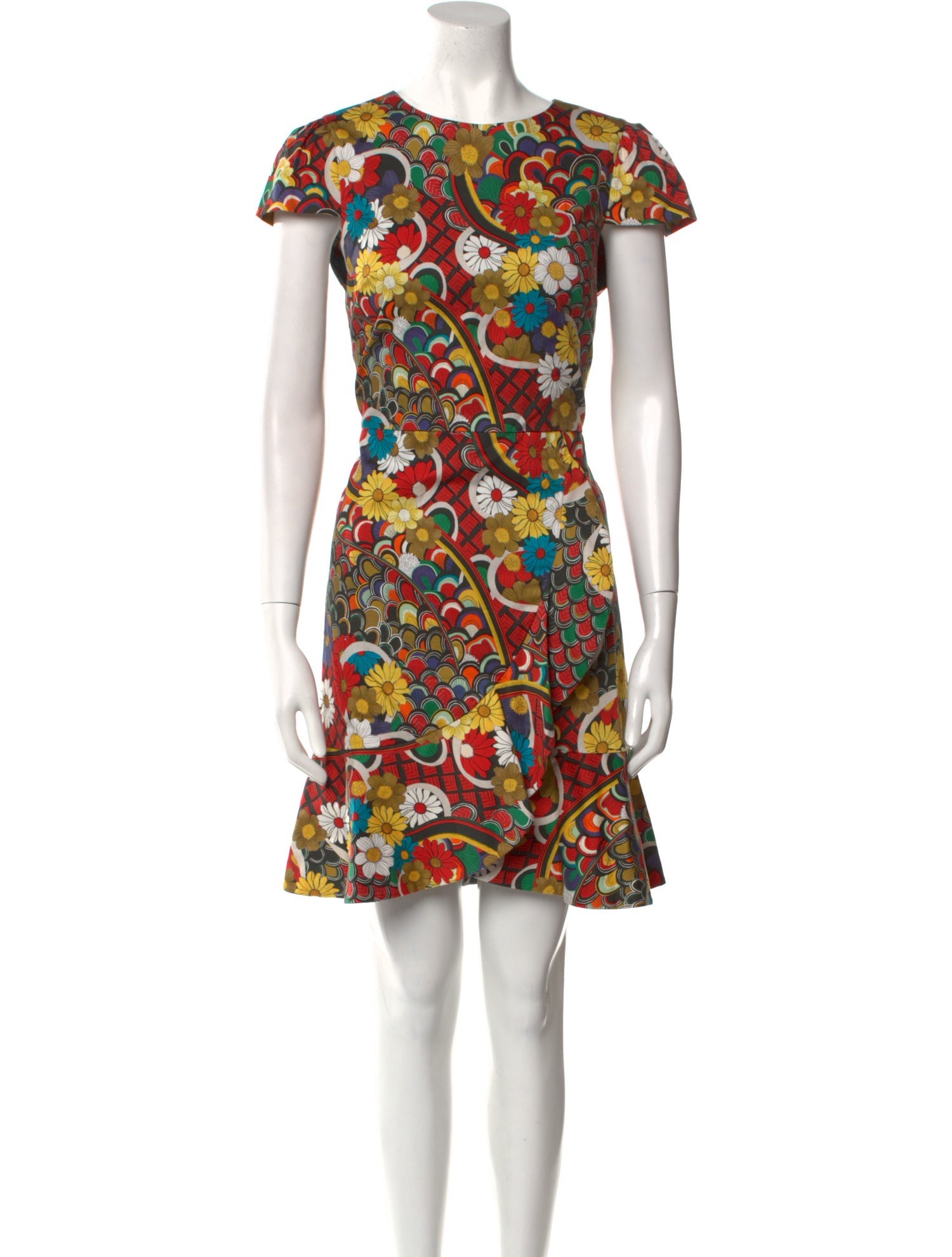 Alice + Olivia Floral Print Mini Dress