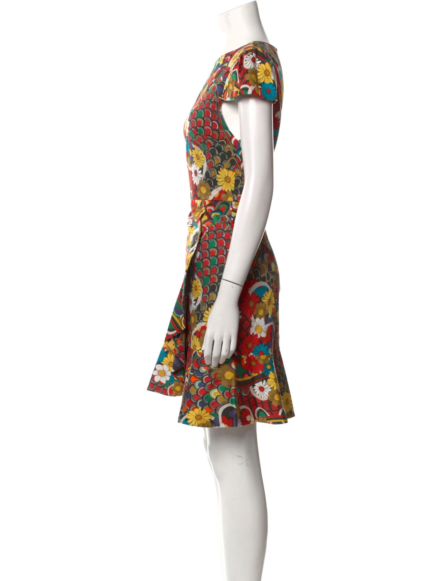 Alice + Olivia Floral Print Mini Dress