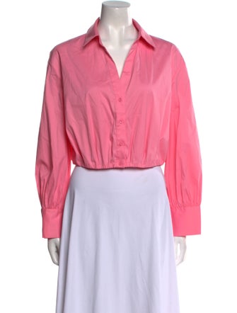 Alice + Olivia Long Sleeve Crop Top