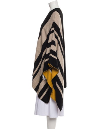 Alice + Olivia Wool Striped Poncho
