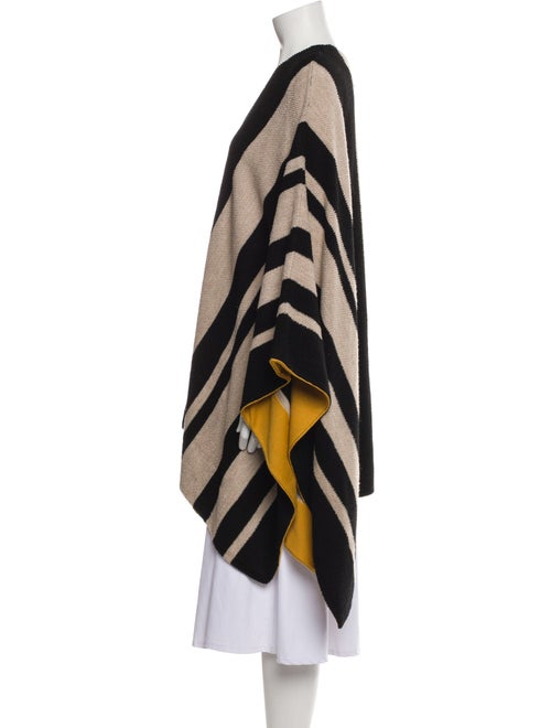 Alice + Olivia Wool Striped Poncho