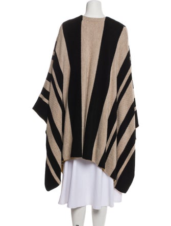 Alice + Olivia Wool Striped Poncho