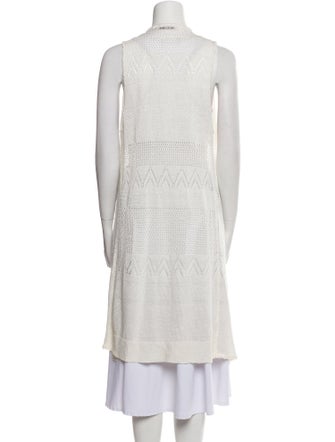 Alice + Olivia Linen Open Front Sweater