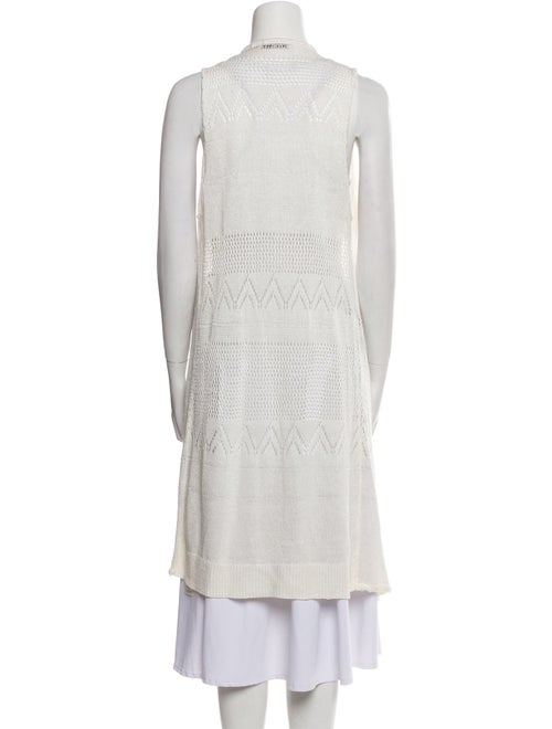 Alice + Olivia Linen Open Front Sweater