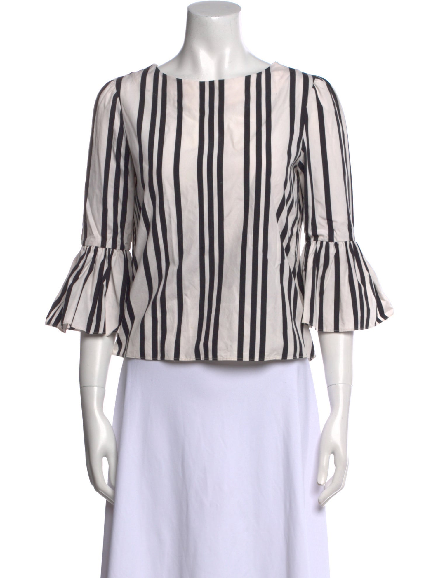 Alice + Olivia Striped Scoop Neck Top