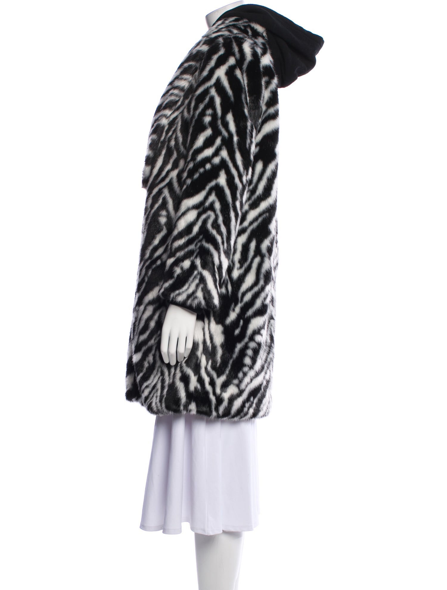 Alice + Olivia Animal Print Faux Fur Jacket