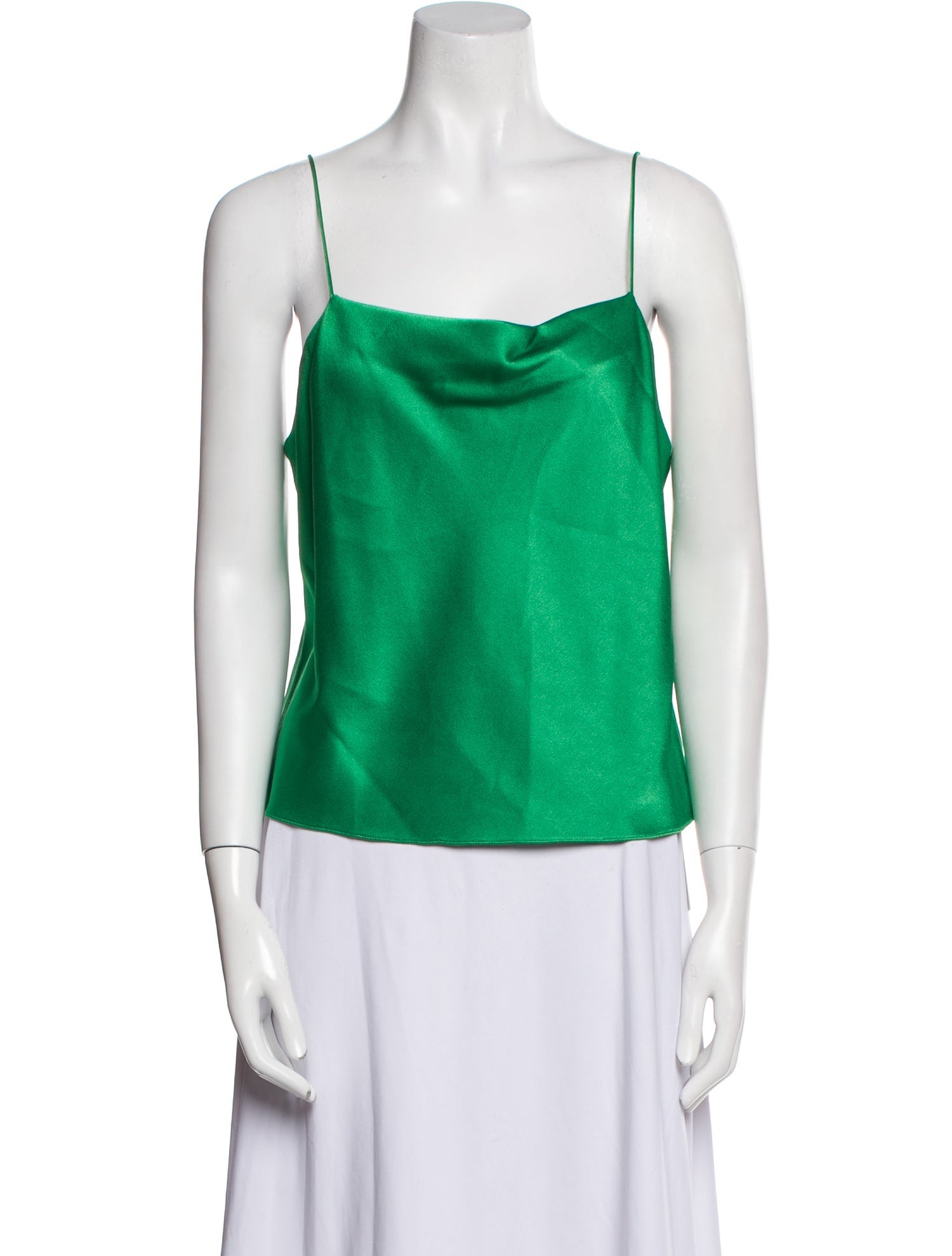 Alice + Olivia Satin Square Neckline Top