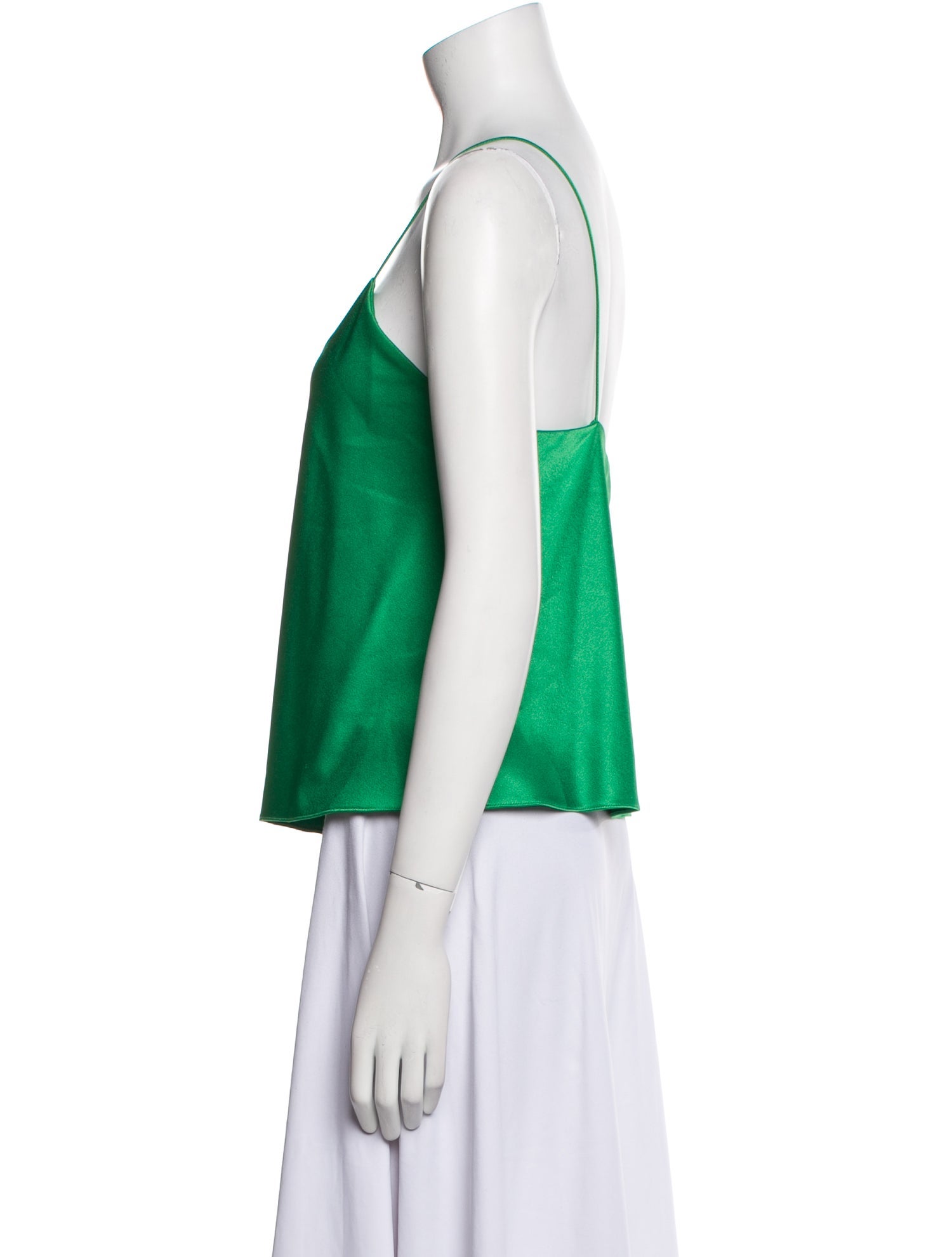 Alice + Olivia Satin Square Neckline Top