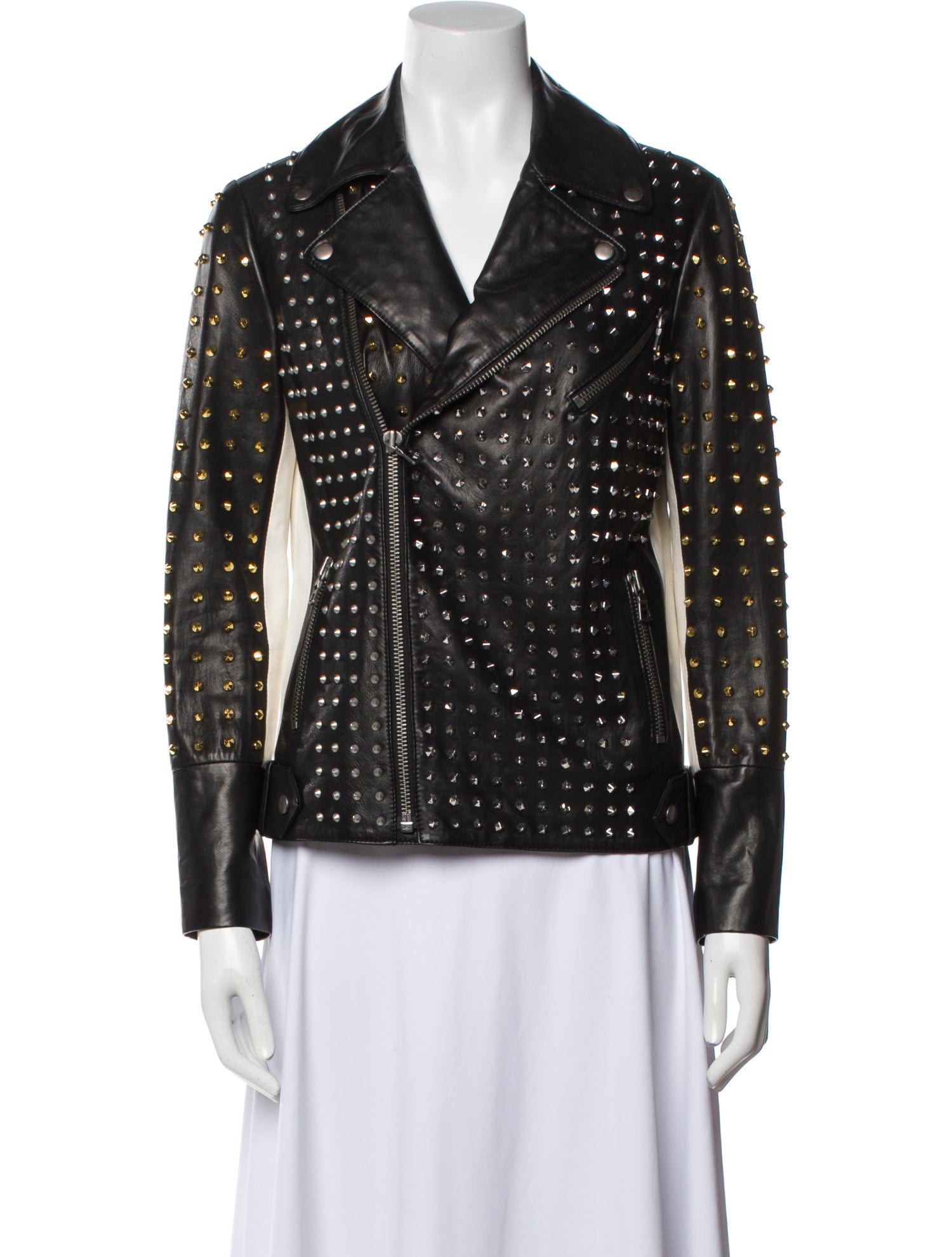 Alice + Olivia Leather Biker Jacket