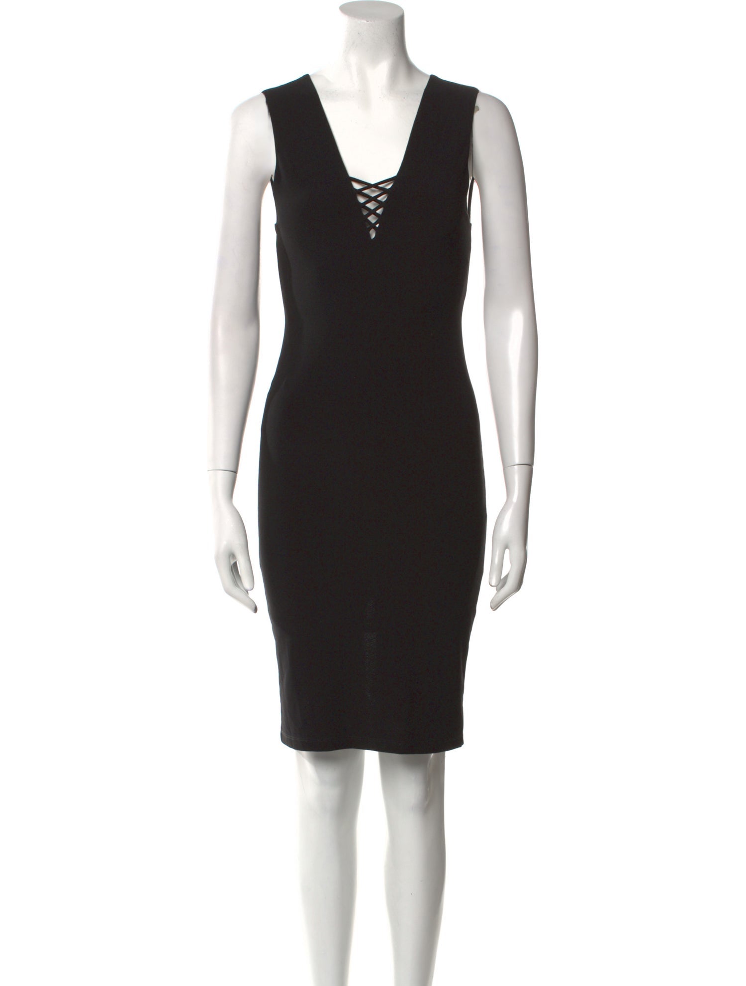 Alice + Olivia V-Neck Knee-Length Dress