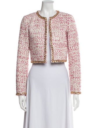 Alice + Olivia Tweed Pattern Evening Jacket