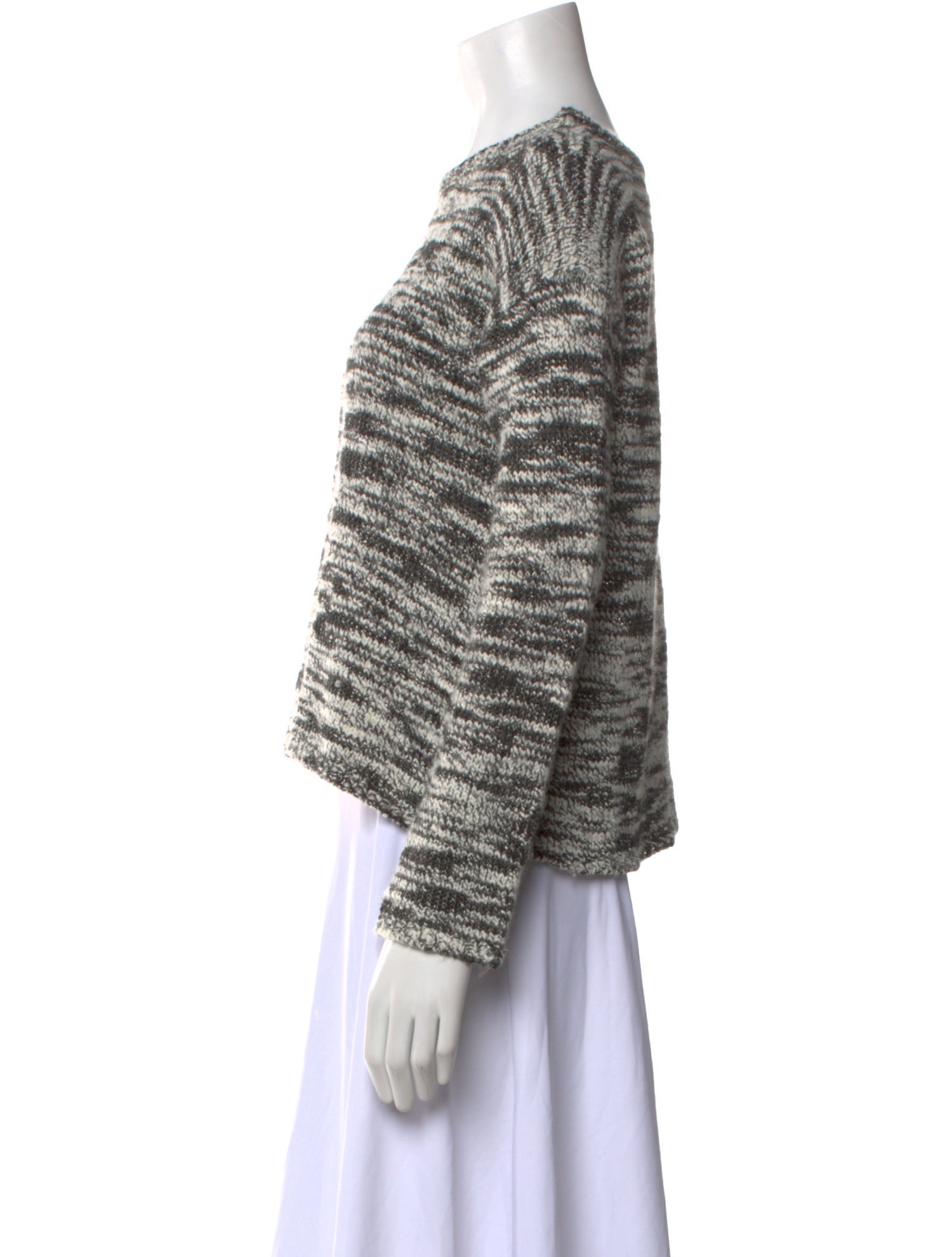 Alice + Olivia Printed Scoop Neck Sweater