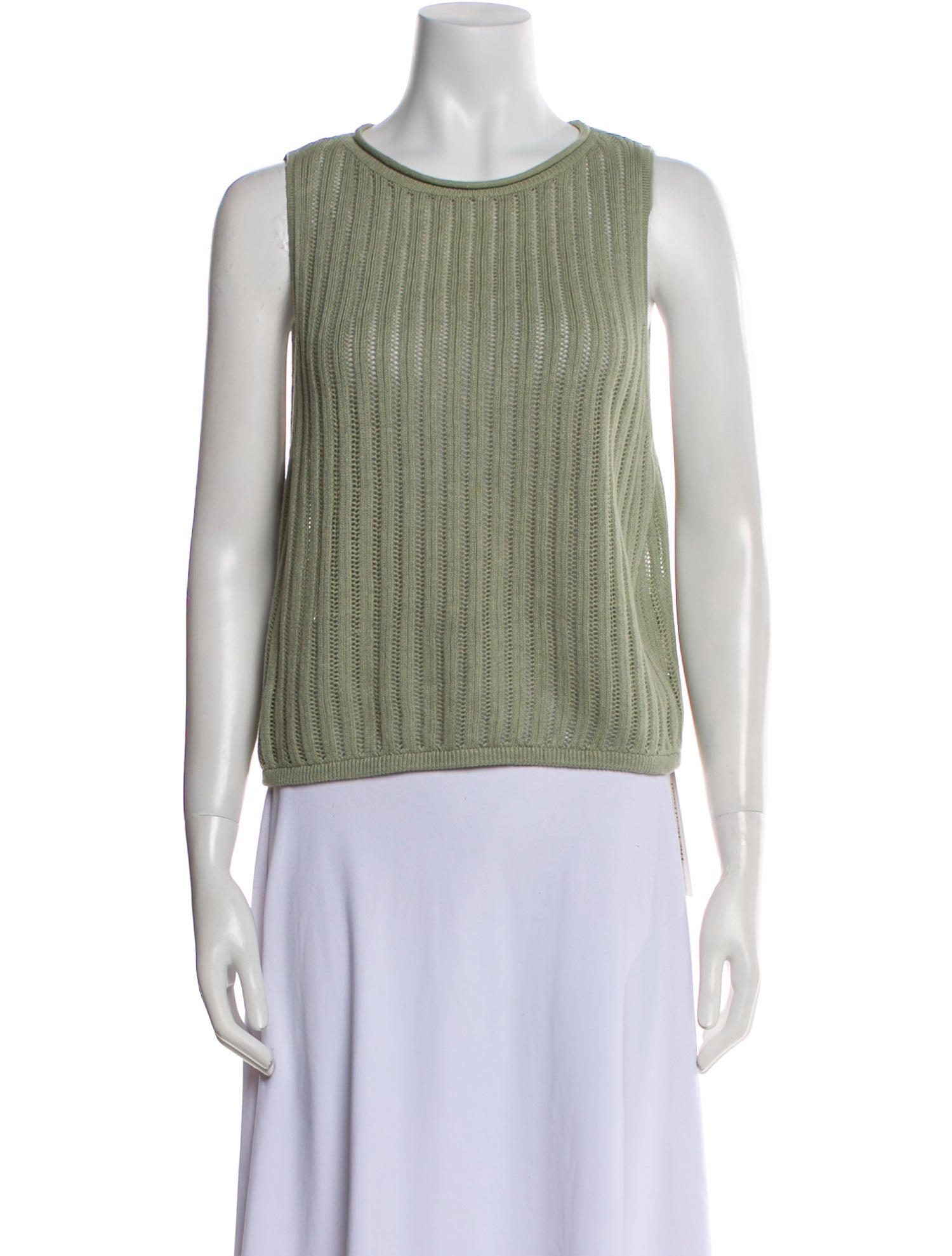 Alice + Olivia Crew Neck Sleeveless Top