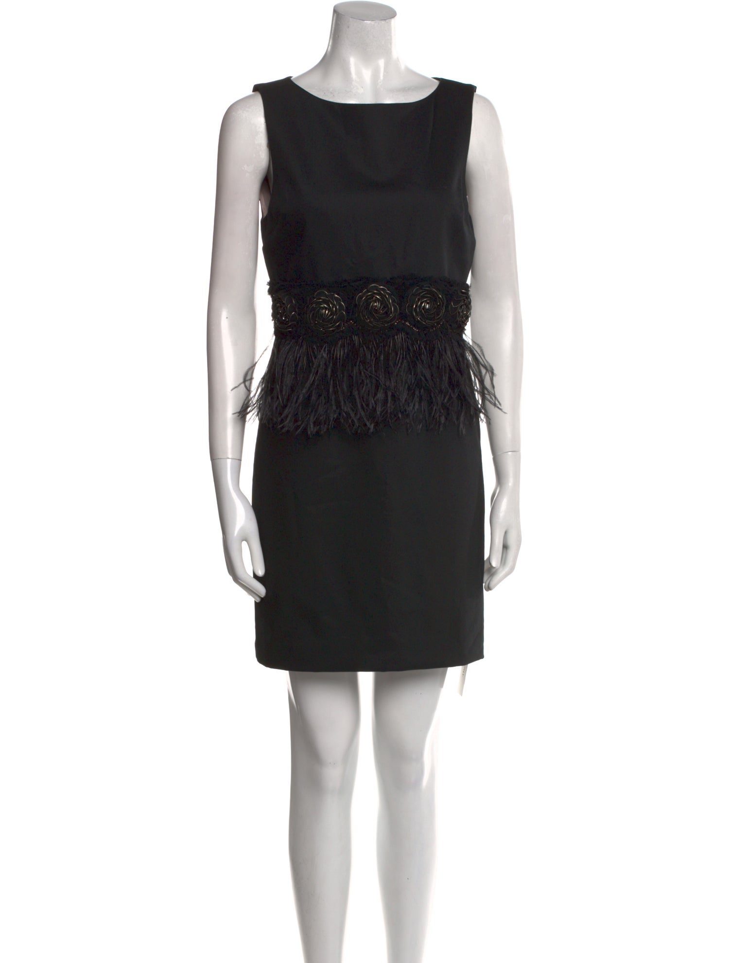 Alice + Olivia Bateau Neckline Mini Dress