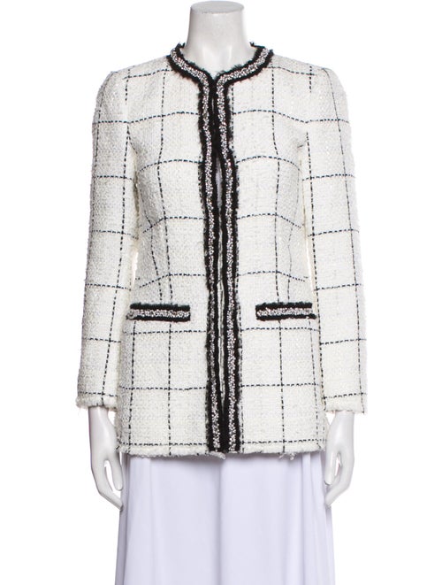 Alice + Olivia Tweed Pattern Evening Jacket