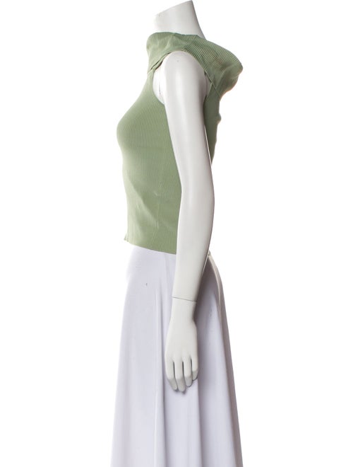 Alice + Olivia One-Shoulder Sleeveless Crop Top