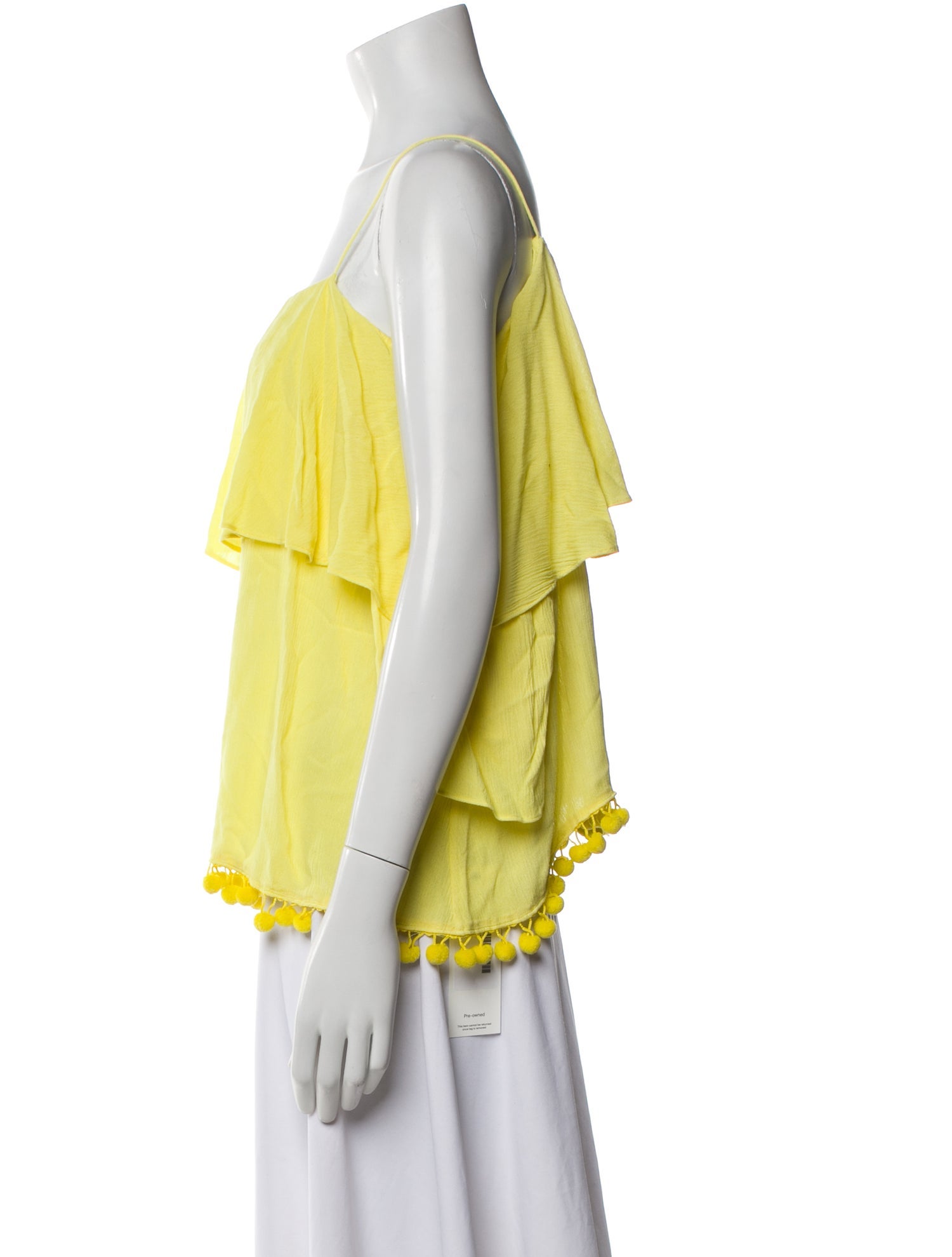 Alice + Olivia Square Neckline Three-Quarter Sleeve Blouse