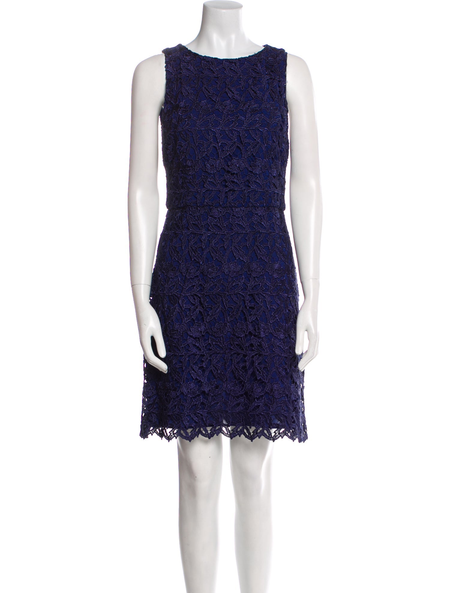 Alice + Olivia Bateau Neckline Mini Dress