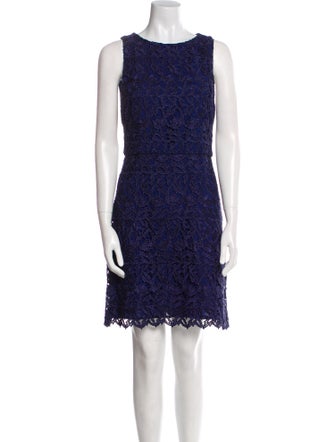 Alice + Olivia Bateau Neckline Mini Dress