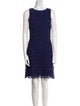 Alice + Olivia Bateau Neckline Mini Dress