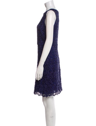 Alice + Olivia Bateau Neckline Mini Dress