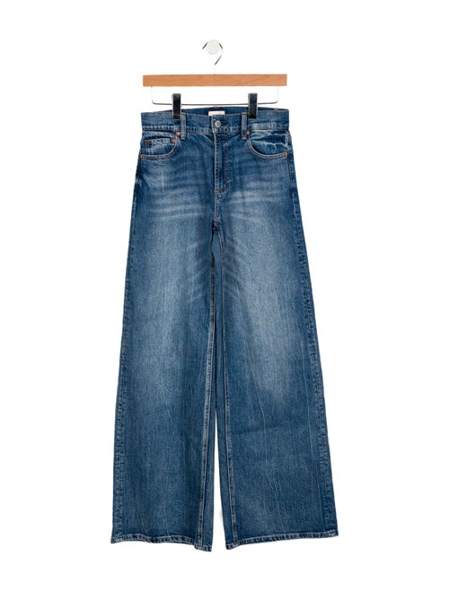 Alice + Olivia Mid-Rise Wide Leg Jeans