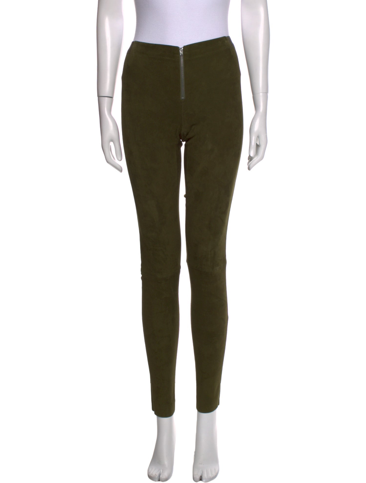 Alice + Olivia Lambskin Skinny Leg Pants
