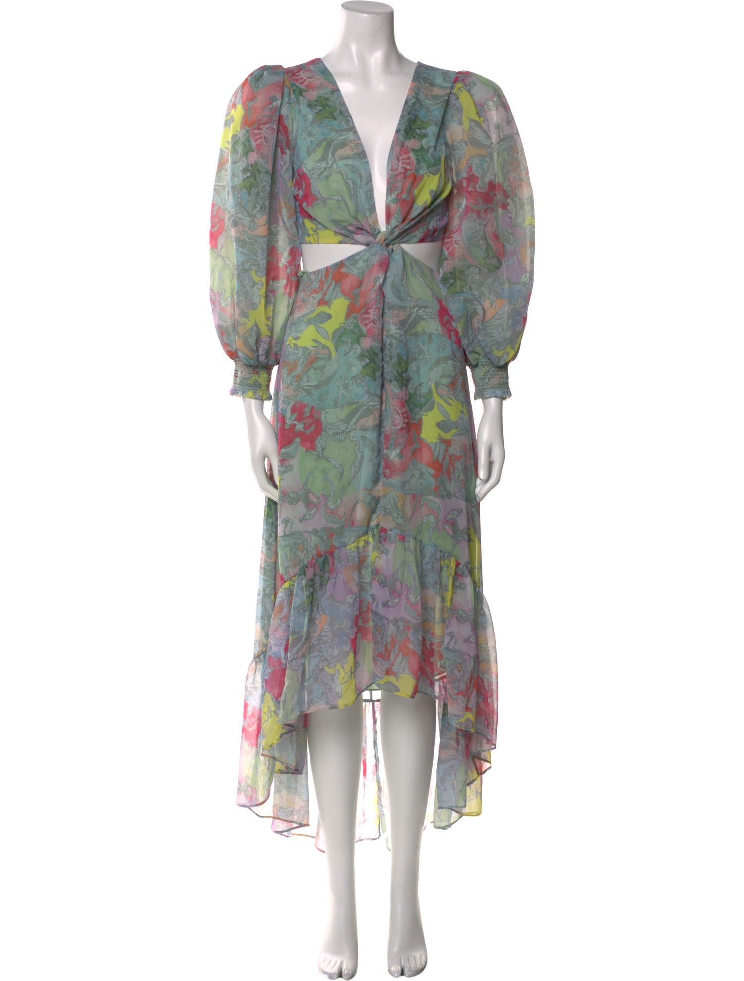 Alice + Olivia Floral Print Long Dress