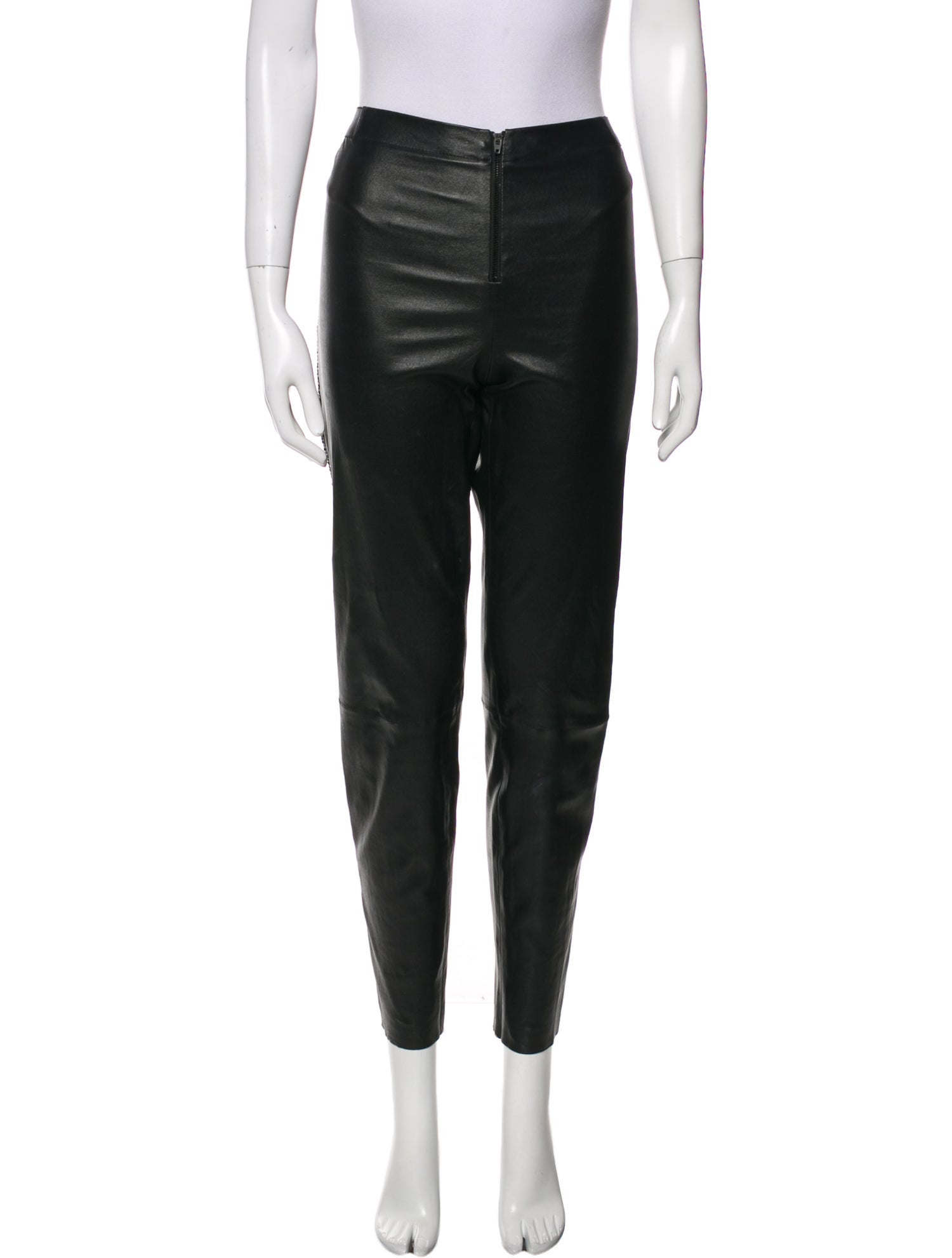 Alice + Olivia Leather Skinny Leg Pants