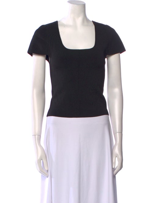 Alice + Olivia Square Neckline Short Sleeve T-Shirt