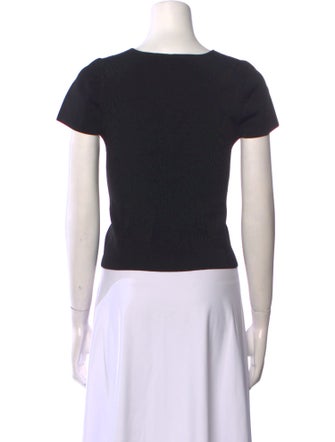 Alice + Olivia Square Neckline Short Sleeve T-Shirt